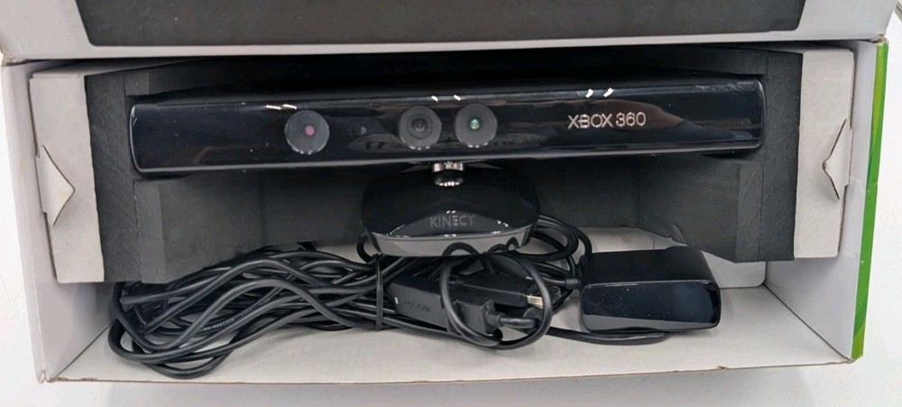 Official Microsoft Xbox 360 Kinect Motion Sensor Bar w/ Kinect Adventures Game