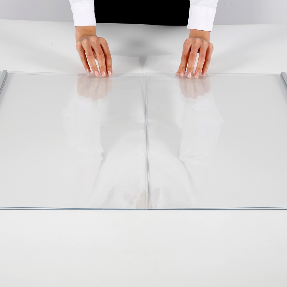 Foldable Sneeze Guard Portable Student Desk Divider Clear Table Panel Shield