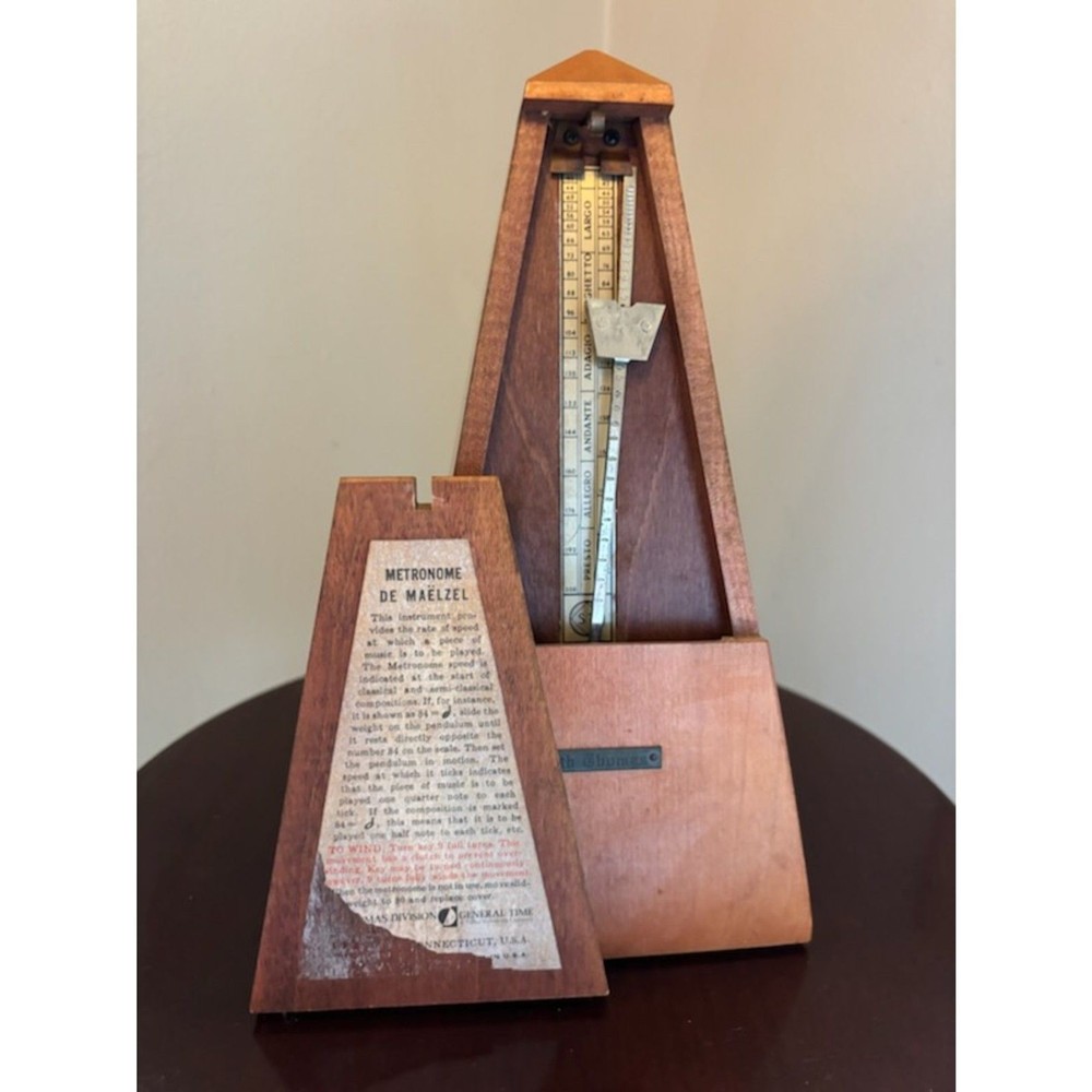 Seth Thomas Metronome Wood Piano Timer #10 E873-006