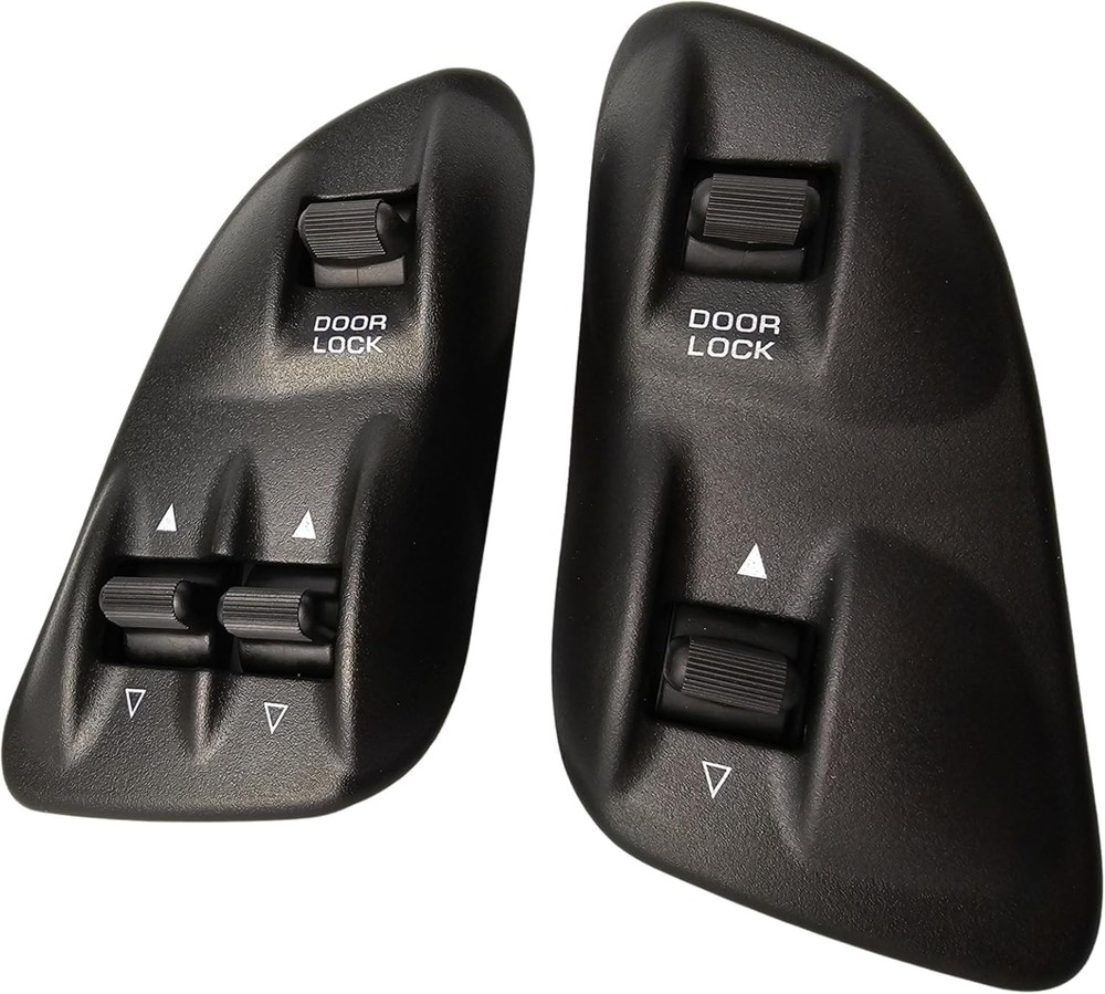 SWITCHDOCTOR Master & Front Passenger  Window Switch & Bezel for 1998-2002 Dodge