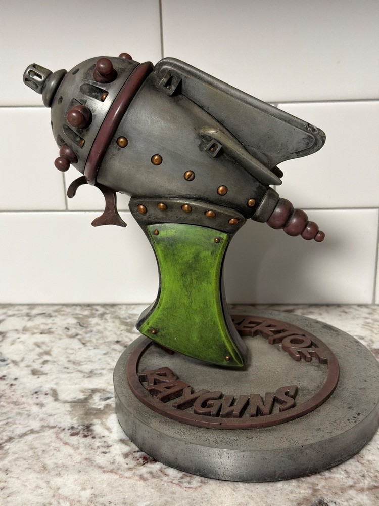 Rubber Toe Rayguns Retro Sci-Fi “The Jester” Prop with Display Stand
