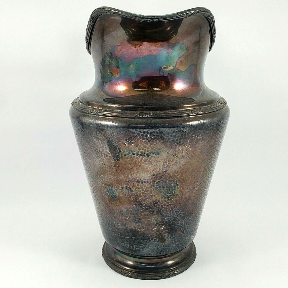 Vintage 1928 Reed & Barton Water Pitcher Hammered Surface Pattern 5585