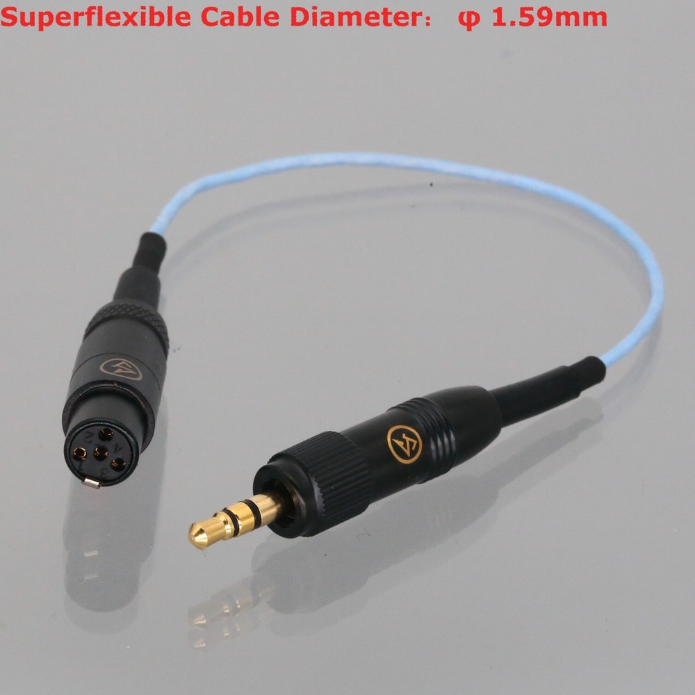 Body-Pack Microphone Mini XLR TA4F 4Pin Female to Push-Pull 3.5mm TRS Plug Cable