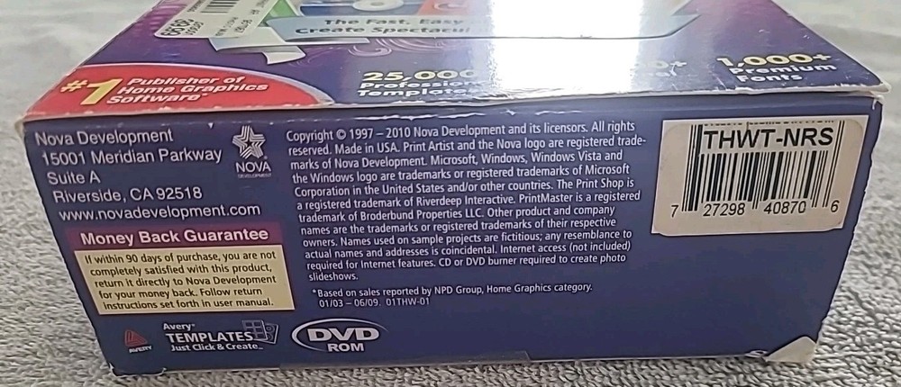 Print Artist Platinum Edition Version 23 Software Windows 7, XP, Vista NOVA Dev