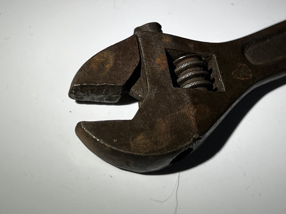 Vintage Adjustable Spanner 6” stamped “Foreign”