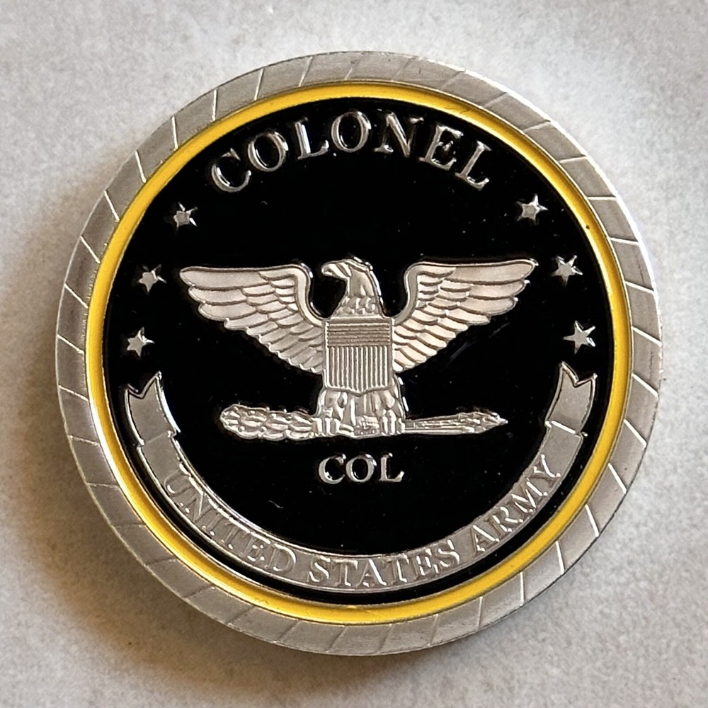 COLONEL ARMY MILITARY CHALLENGE COIN