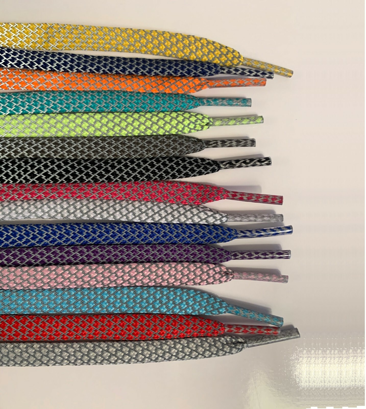 Flat or Round Reflective Sneaker Shoelaces 27 36 45 54 63 72 shoe lace strings