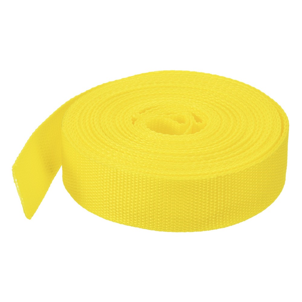Lightweight Polypropylene Webbing Strap 3.8cm 10 Yard Lemon Yellow