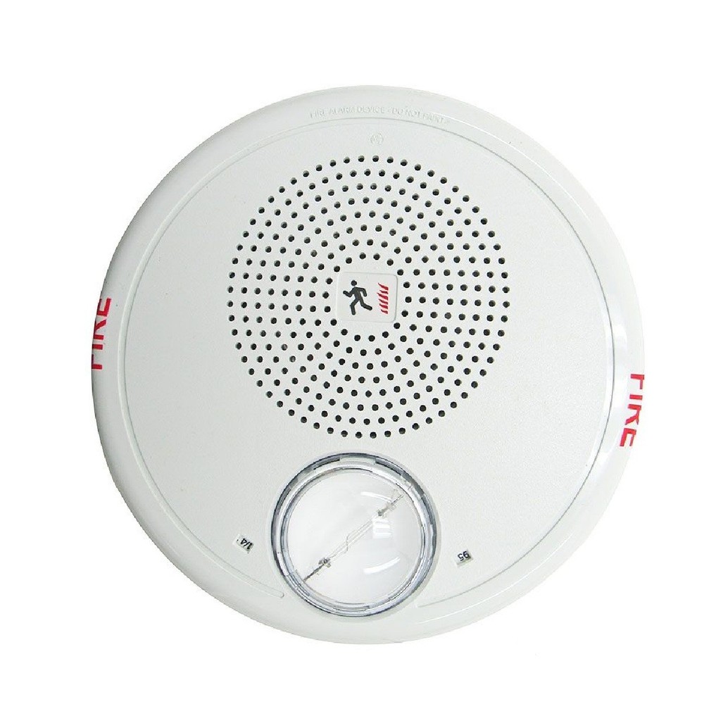 Edwards GCF-S7VMH Ceiling Speaker Strobe White