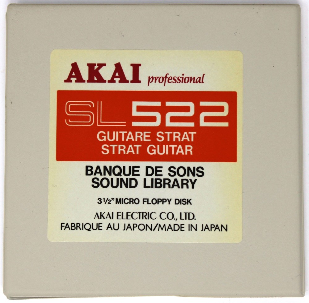 Akai SL522 Strat Guitar NON-FUNCTIONING S900 Format Floppy Disk Banque De Sons