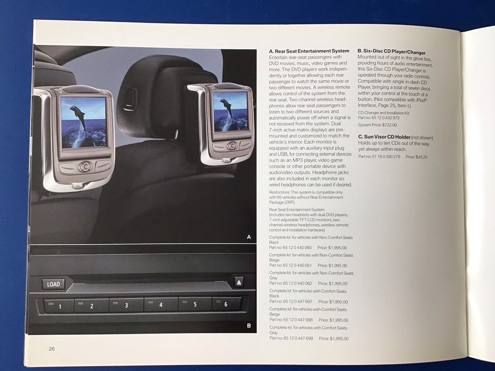 BMW X6 E71 Accessory Brochure 2008