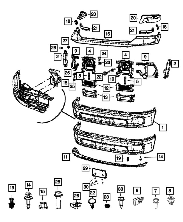 Genuine Mopar Air Dam 68507355aa