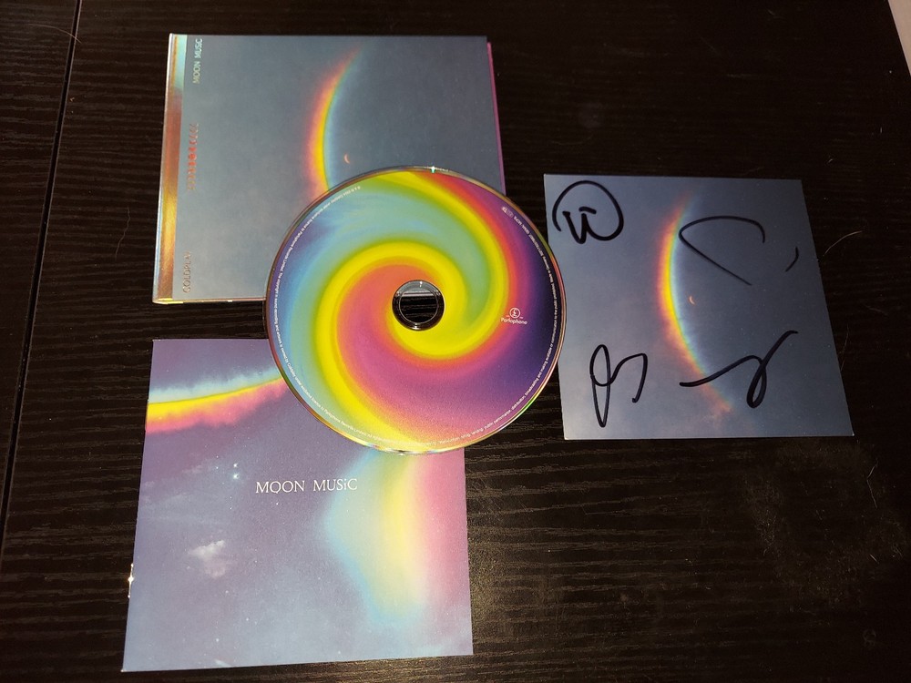Coldplay CD Moon Music Signed Autographed Insert Card Leaflet