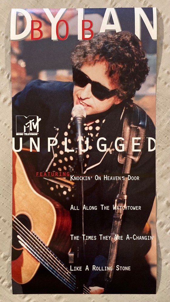Bob Dylan Two-Sided 1995 Promo Poster Unplugged L