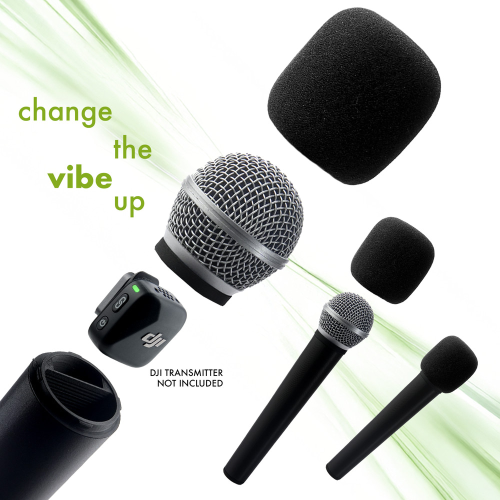 DJI Mic Mini Pro Interview Handle Adapter -- Wireless Microphone + RODE Micro