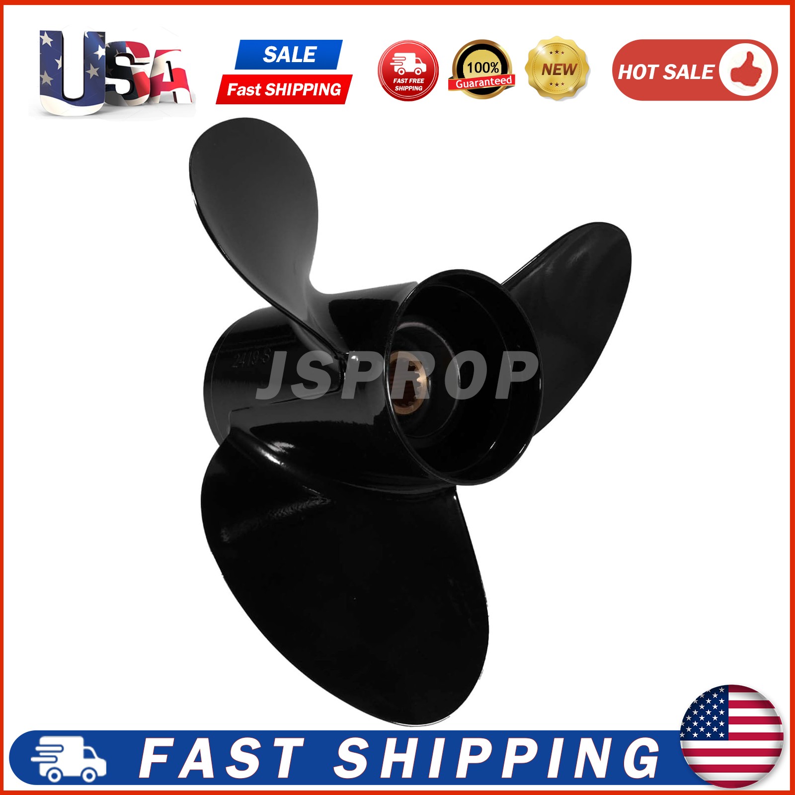 16x21 1/2 Aluminum Propeller 16 x 21.5 For Suzuki Outboard Engines 150-300HP, RH