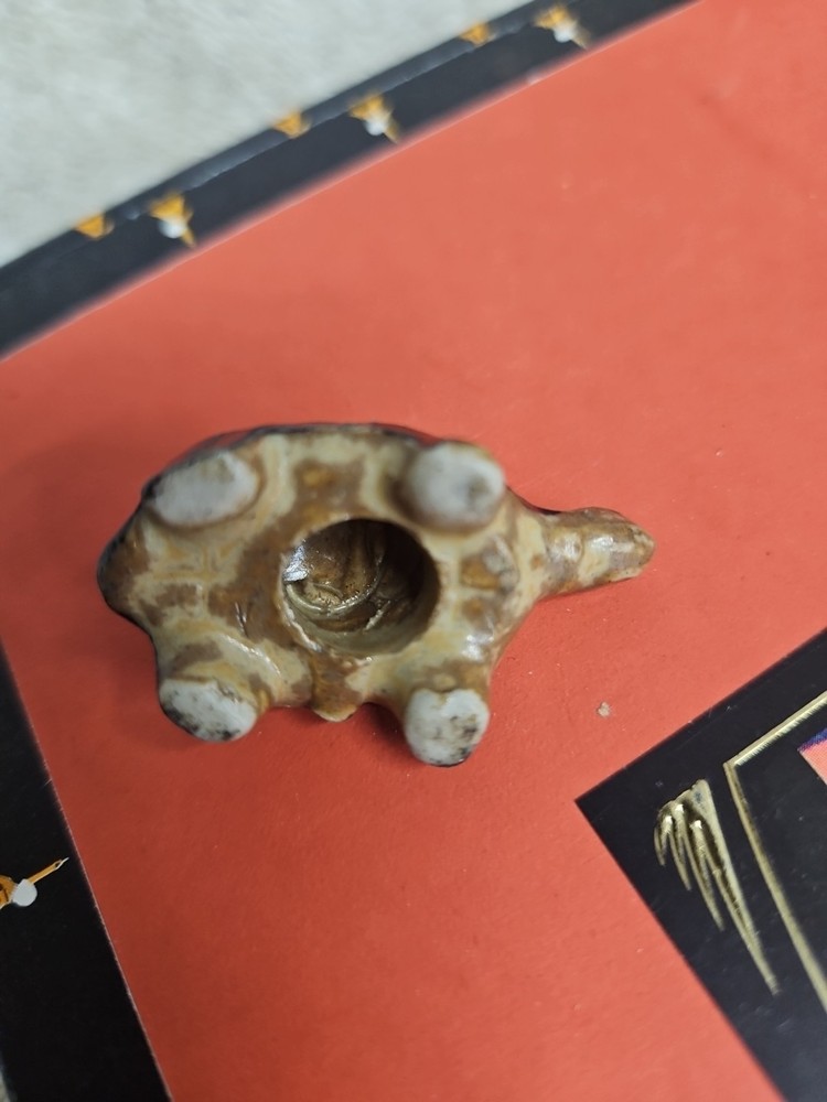 Vintage Miniature Ceramic Turtle Figurine