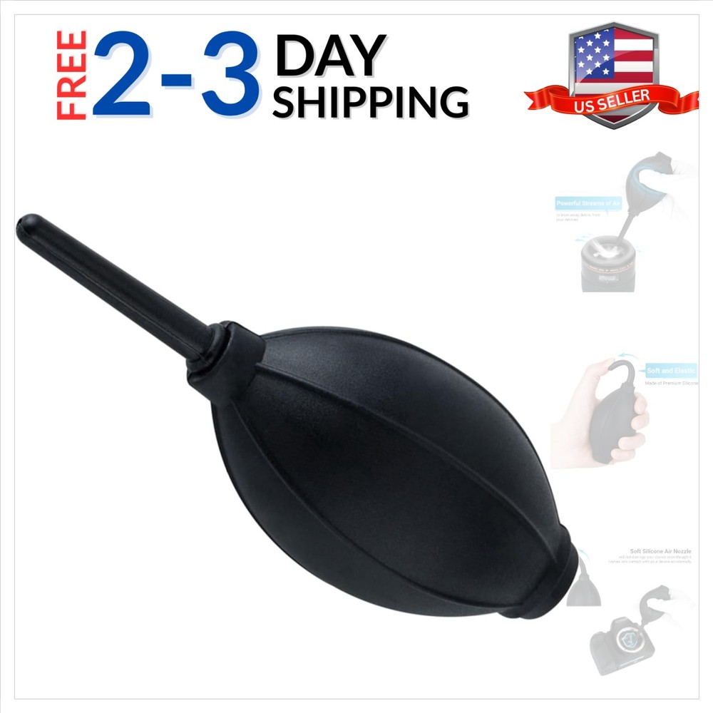 Soft Tip Silicone Super Air Blower Blaster Pump Dust Cleaner Include Micro Fi...