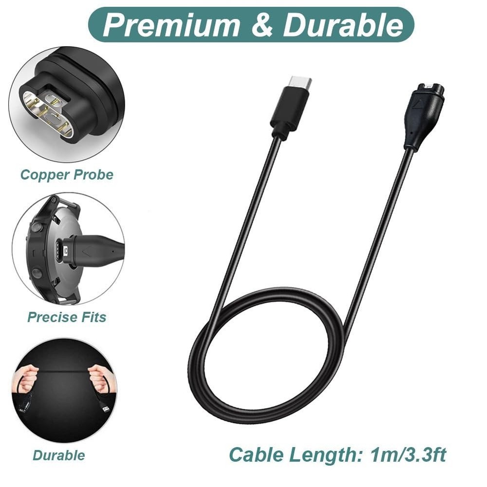 Reliable USB Type C Charger Cable for Garmin Watches - Fast Charging Solution