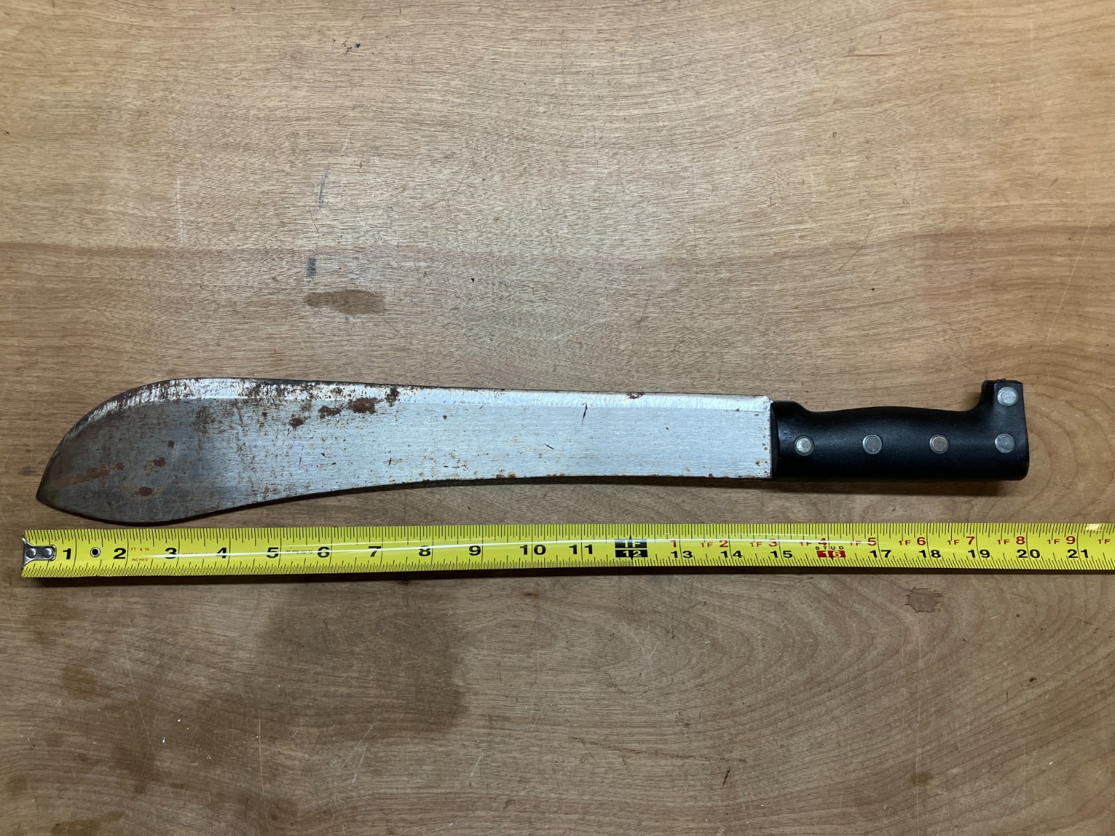 Vintage Made In Japan Bolo Hand Forged Machete Brush Cutting Chopping 15” Blade