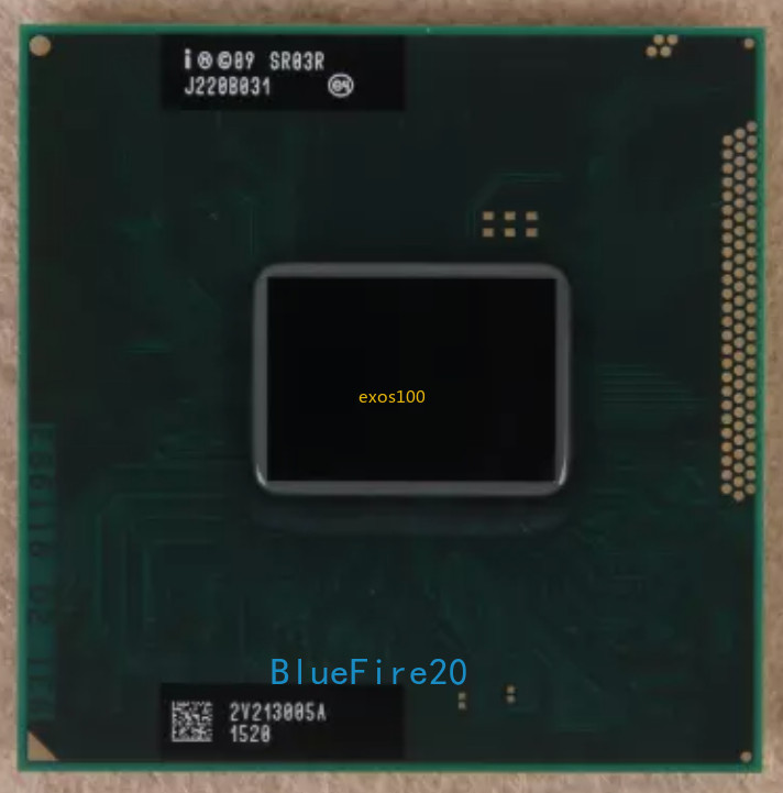 Intel Core i7-2640M 2.8GHz Dual-Core Socket G2 Laptop Processor CPU SR03R