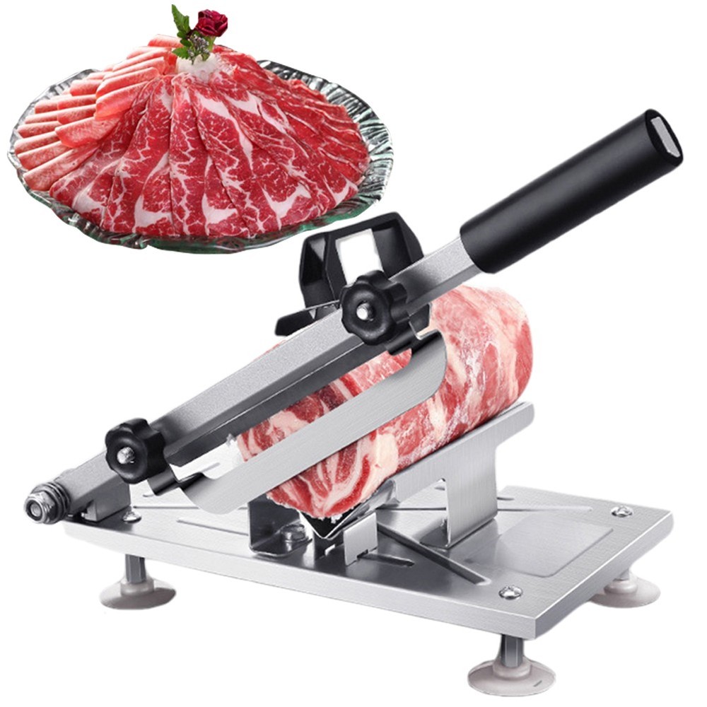 Frozen Meat Cutting Machine Adjustable Thickness Beef  Mutton Rolls Cutter