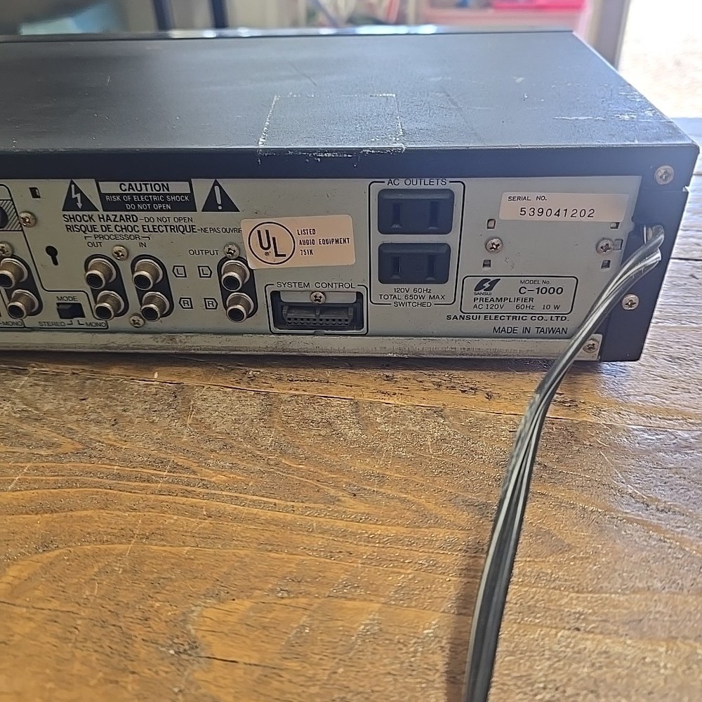 Sansui C-1000 Vintage Stereo Control Preamplifier Audio Component