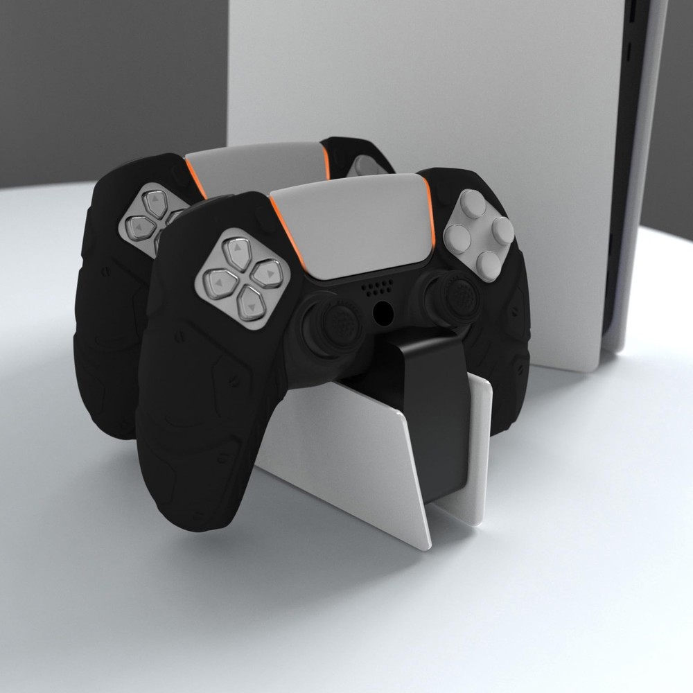 PlayVital Mecha Edition Black Ergonomic Soft Controller Silicone Case