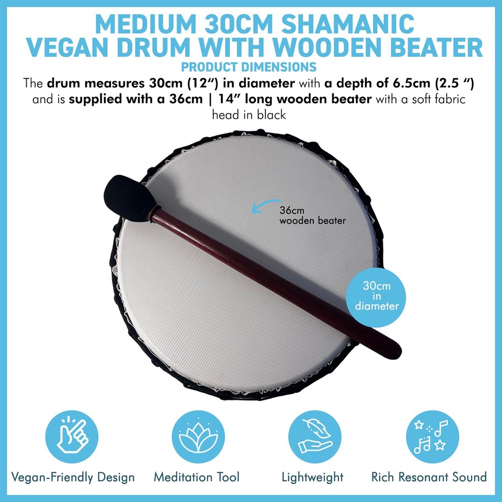 Vegan medium Shamanic drum 30cm
