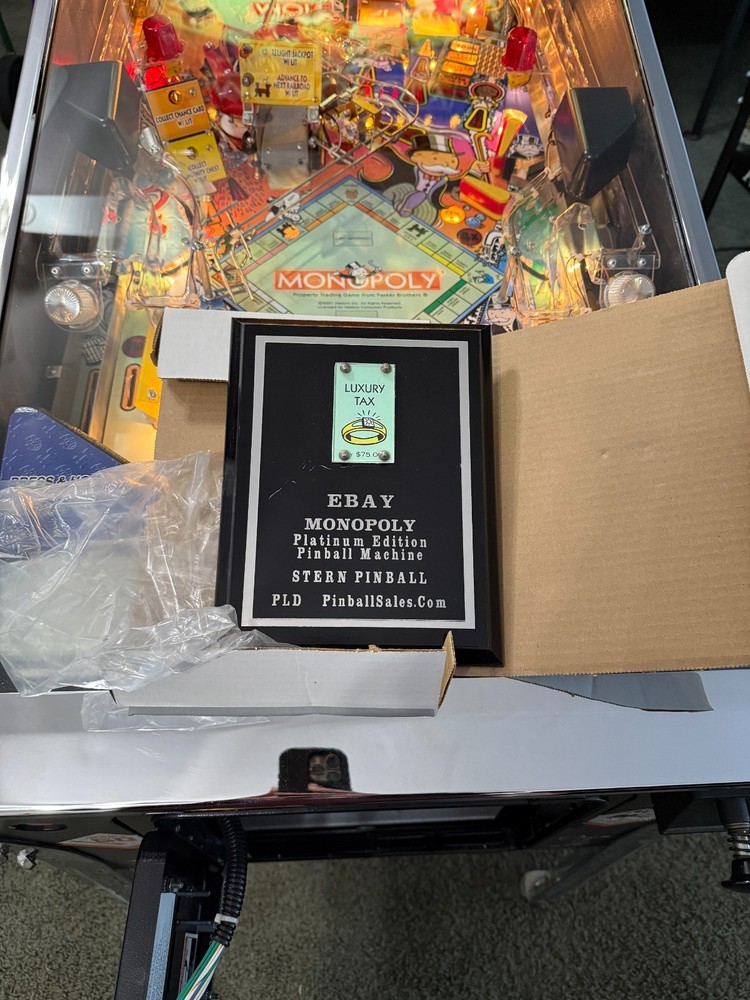 Platinum Edition Monopoly Pinball Machine