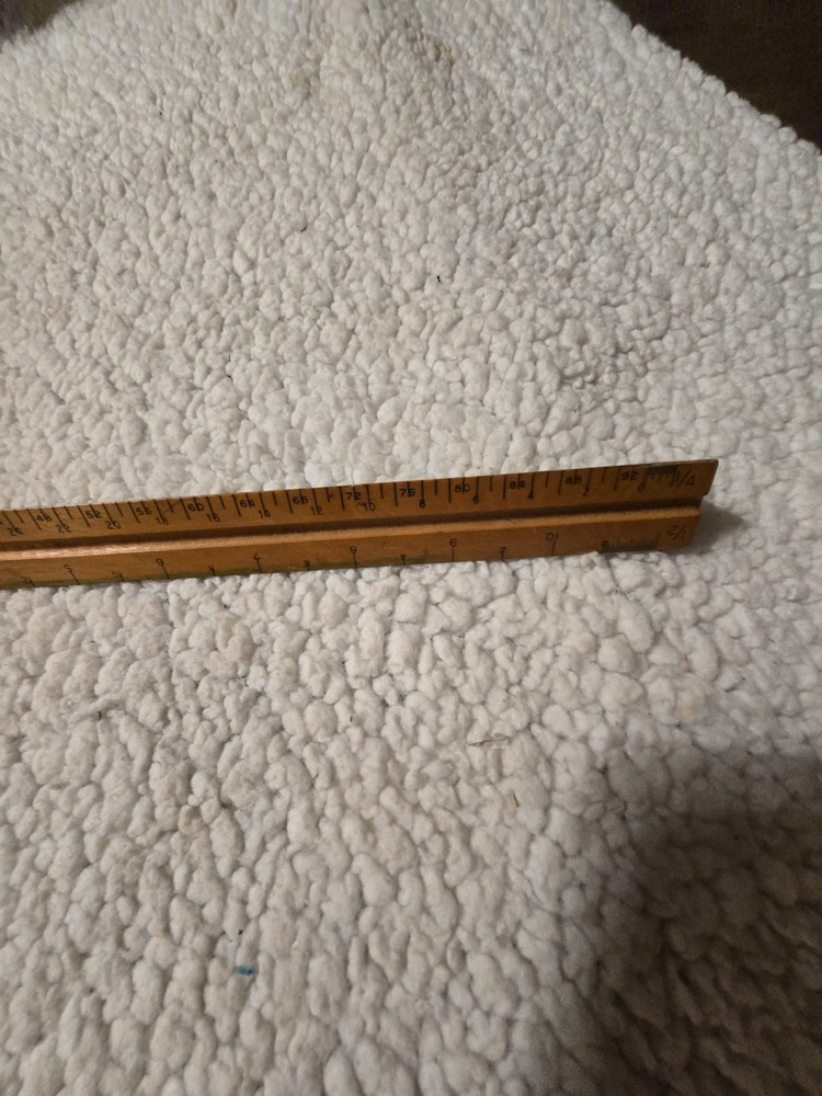 Vintage Post Boxwood 3-Sided Ruler #1301 - Engineering, Drafting ENGINE DIVIDED