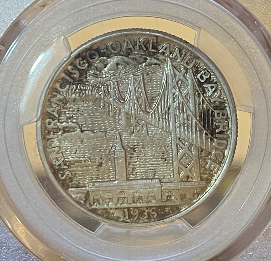 1936 S PCGS MS64 Bay Bridge Commemorative Silver Half Dollar