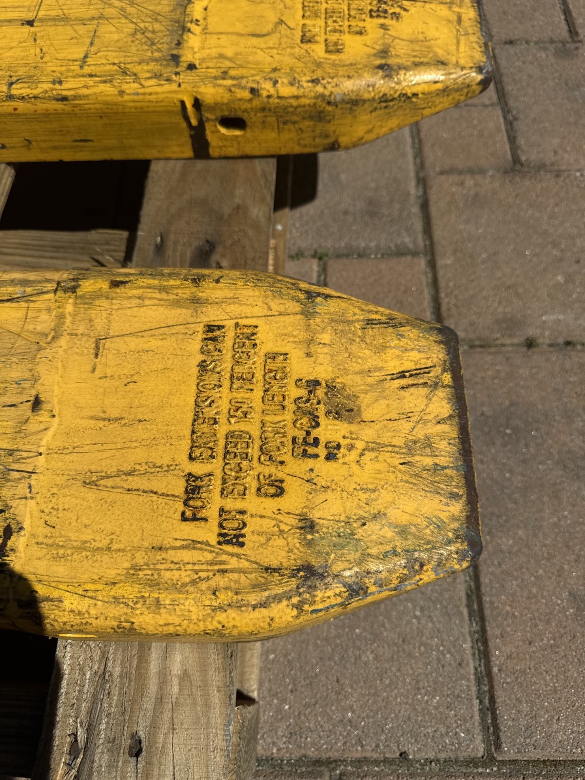 VESTIL FE-6-66 FORK EXTENSIONS YELLOW