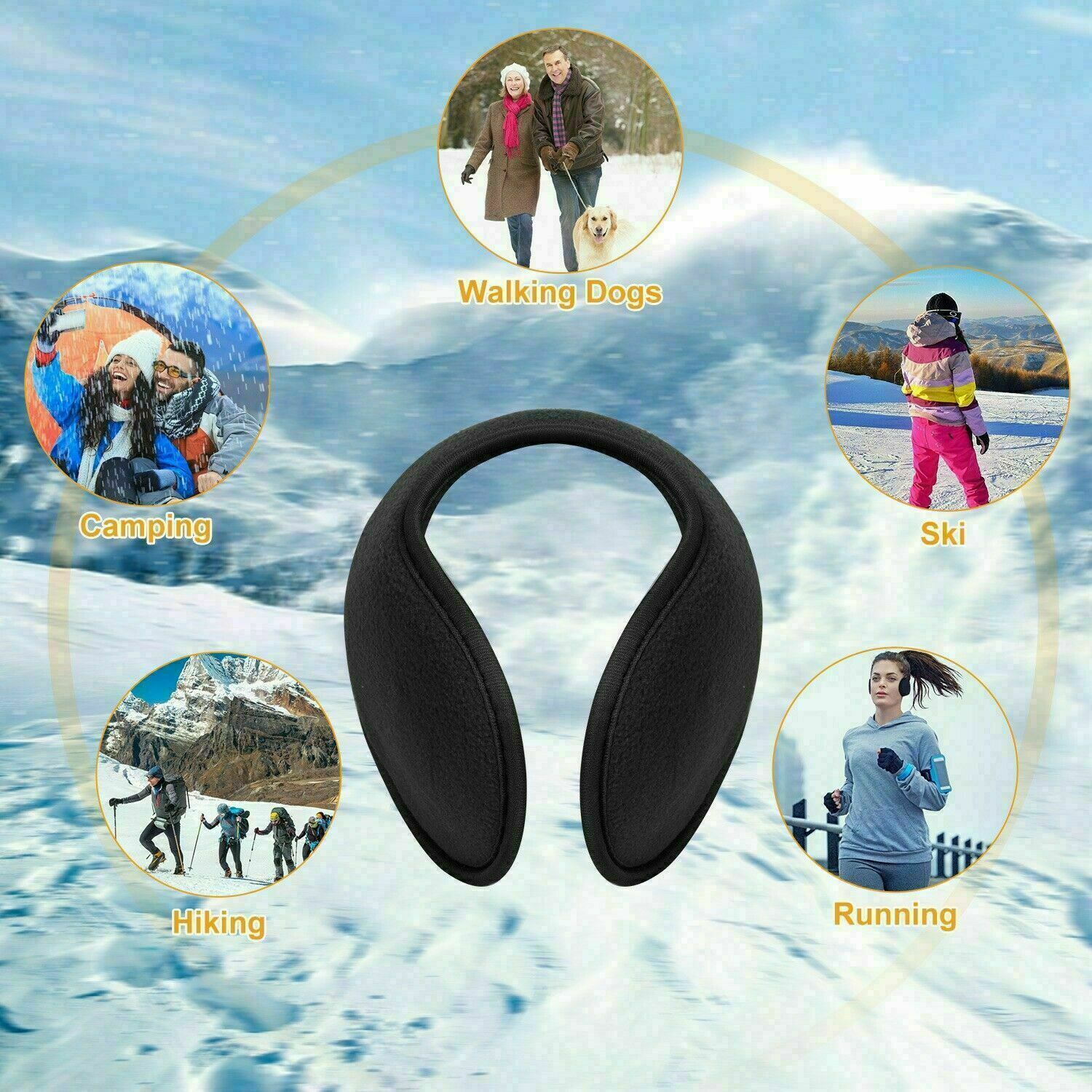 Ear Muffs Winter Ear warmers Fleece Earwarmer Men Women Behind the Head Band lot