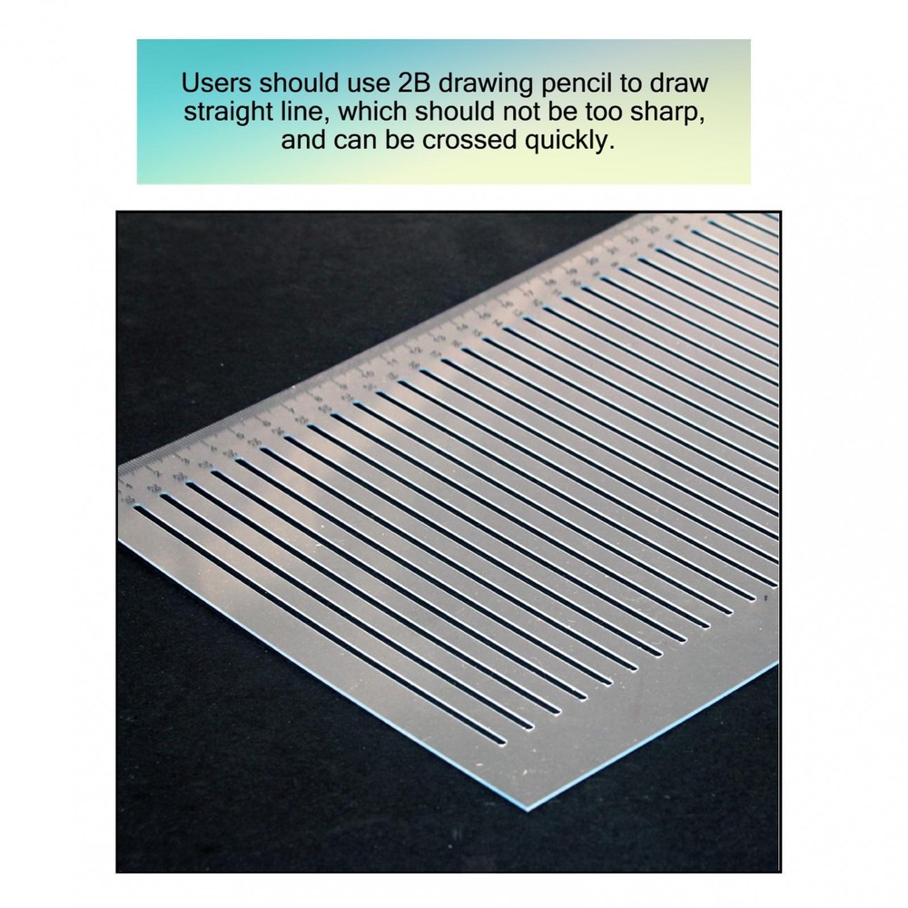 Clear Ruler Geometry, The Straight Ruler For Student Drawing