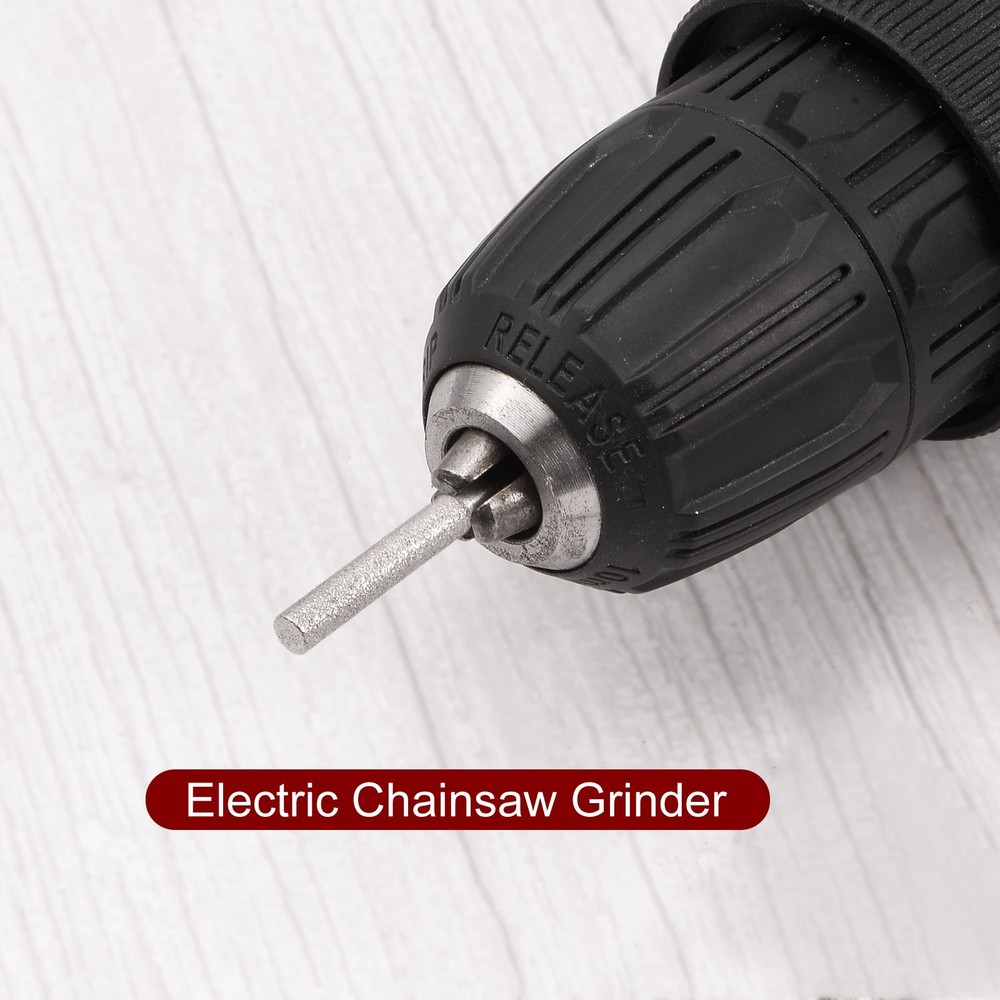 12pcs Diamond Coated Chainsaw Sharpener Bits 5/32" 4mm Grinder