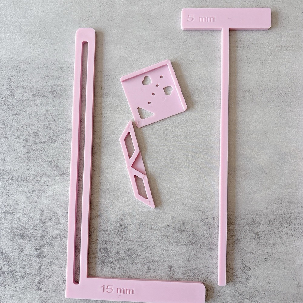 Bookbinding 6Pcs Easy Scrapbooking Tool for Starter, Complete Great Stencils and