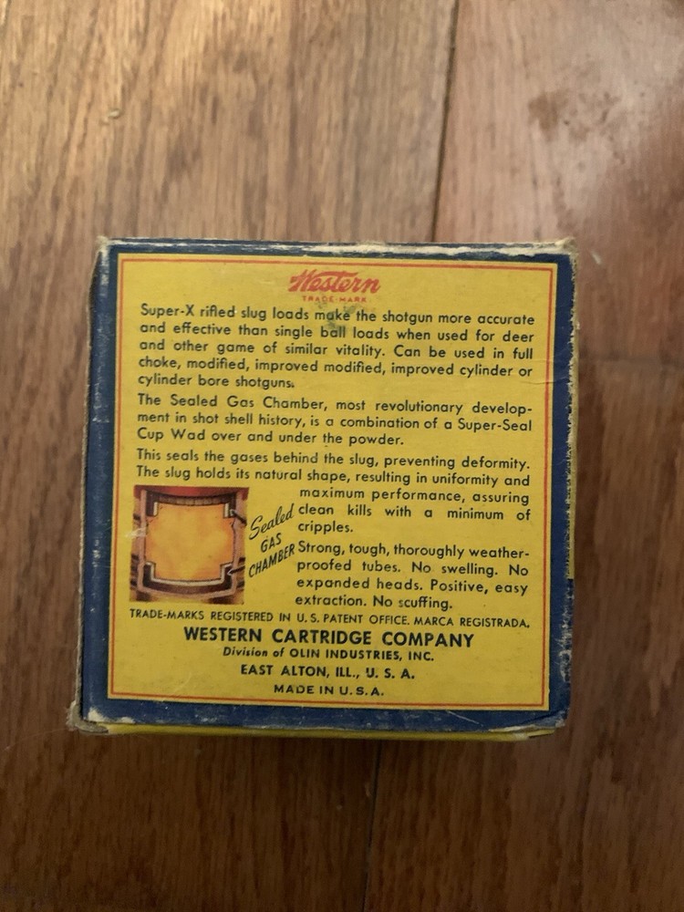 Shotgun Shell Box Western Super X 12 gauge Empty