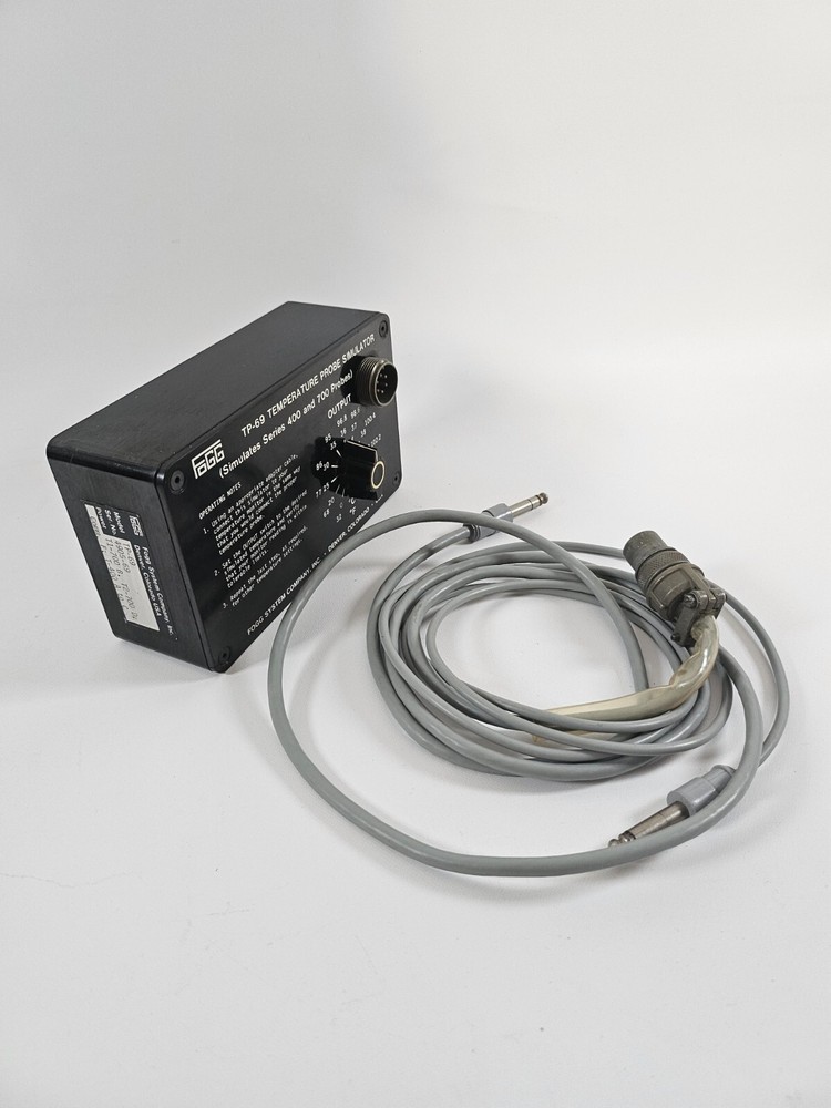 fogg system TP-69 temperature probe simulator