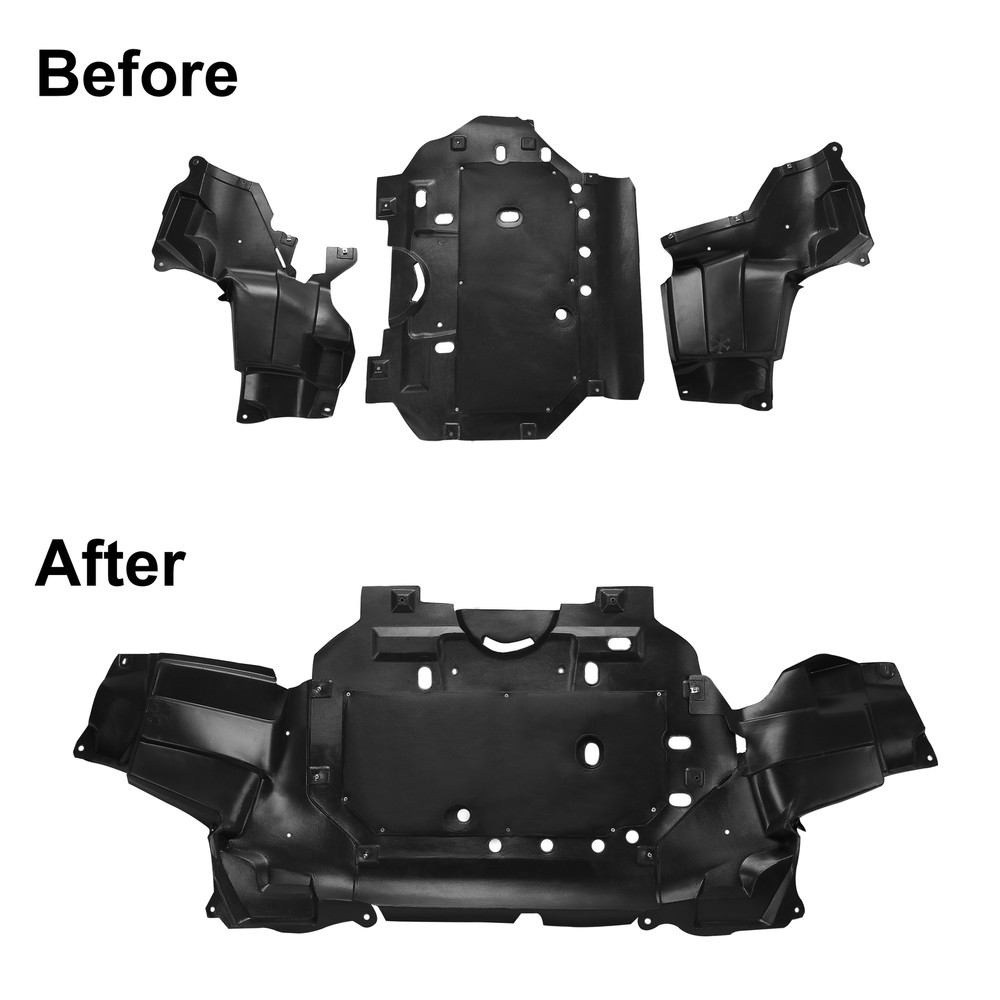 Front Engine Splash Shield For 2015-20 Honda Fit Under Cover Mexico Built Models