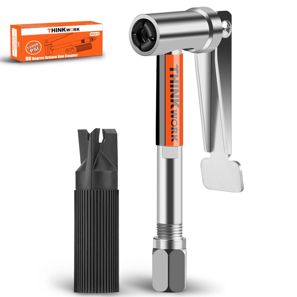 THINKWORK Grease Gun Coupler, 90° Degree Tips