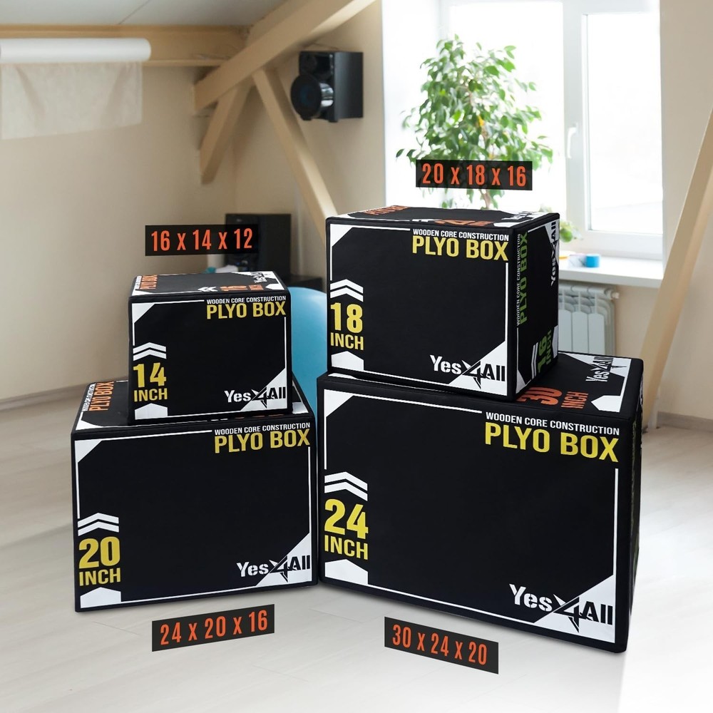 Durable 3-Layer Plyo Box with Vinyl Cover