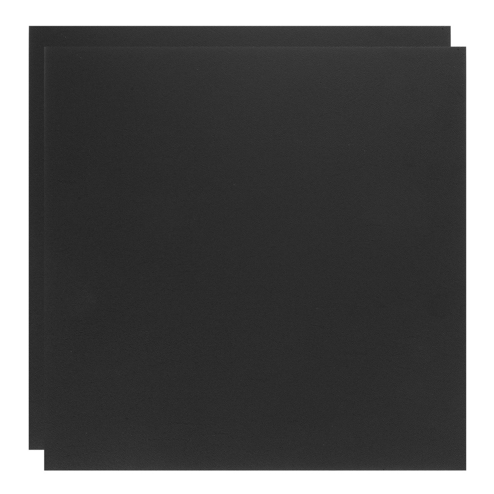 ABS Plastic Sheet 8 x 8",Flexible Sheets 1/10" Thick Leather Texture Black 2Pcs