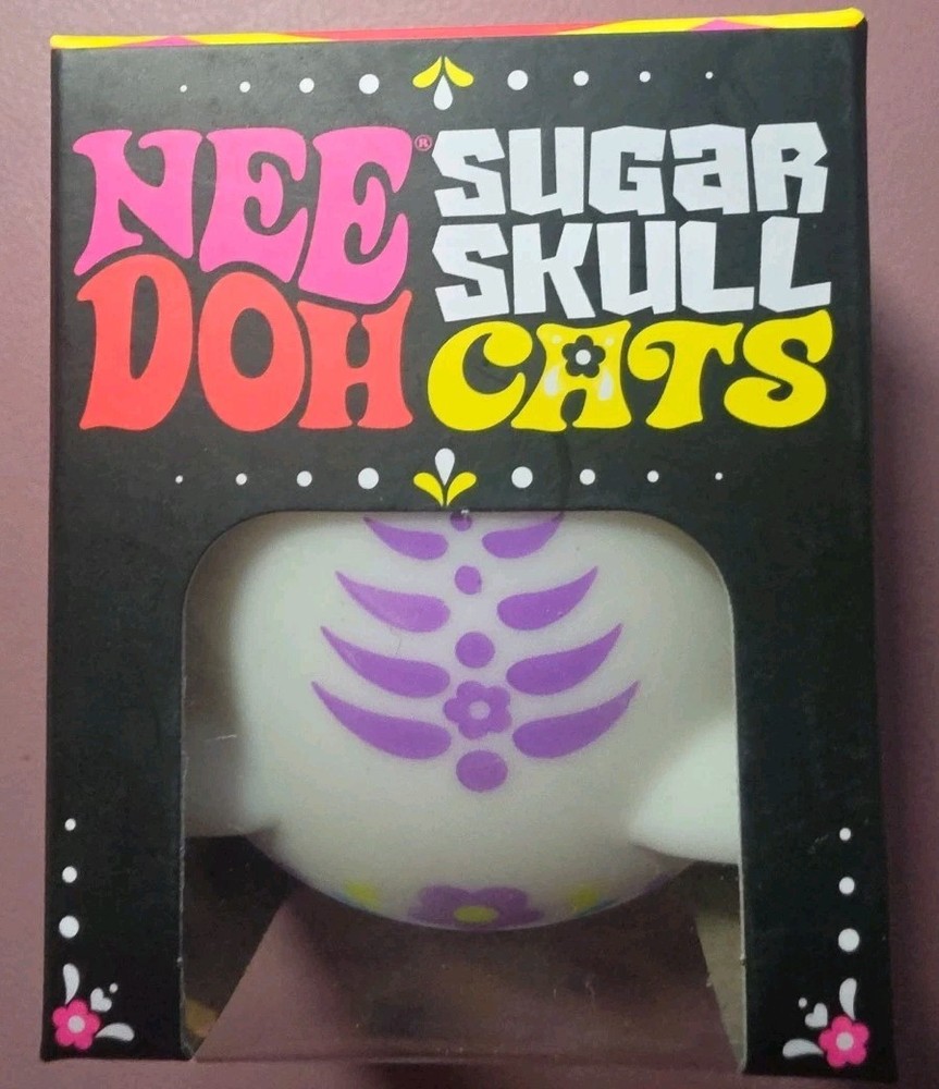 NeeDoh Sugar Skull Cat