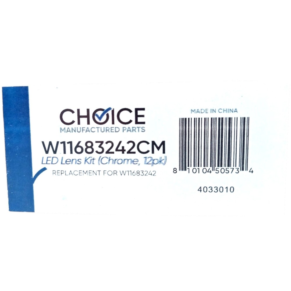 CMP W11683242 Refrigerator LED Module Light Chrome Kit 12 Pack for Whirlpool