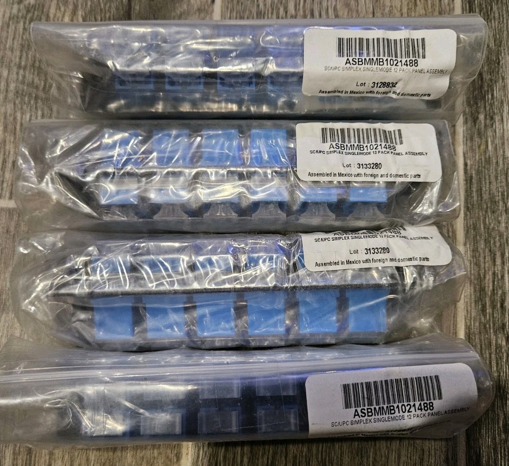 Loaded LGX Adapter Panel with 12x Simplex SC/UPC Singlemode - Black