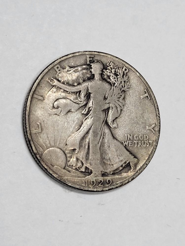 1929 D Walking Liberty Half Dollar