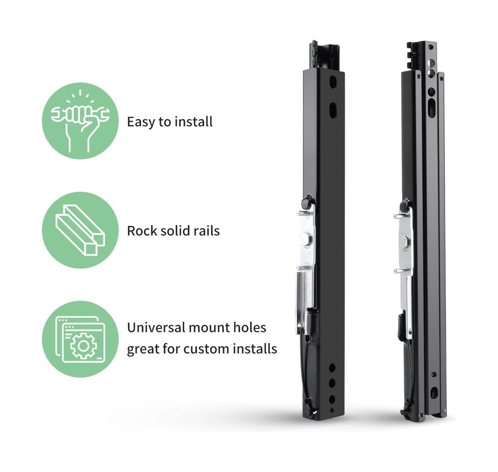 Universal Racing Seat Bracket with Seat Slider, Side Mounting Bracket Track A...