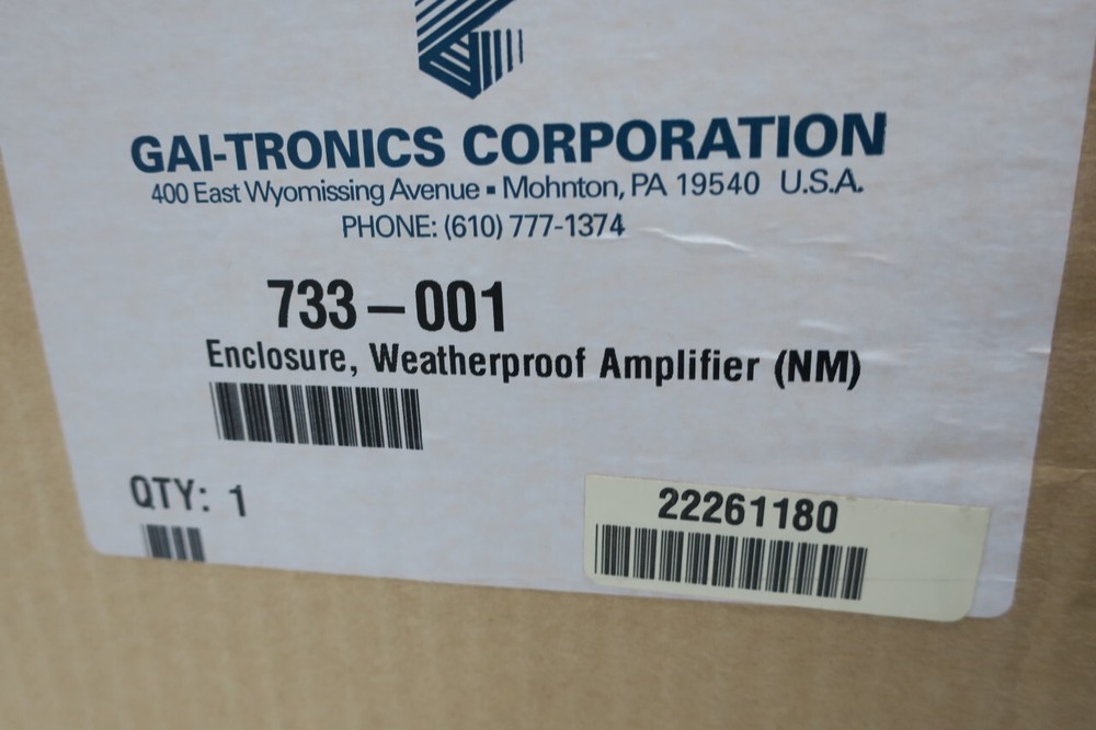 Gai-tronics 733-001 Weatherproof Amplifier Enclosure