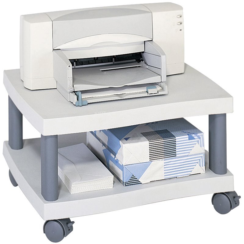 Safco Underdesk Wave Printer Stand in Gray